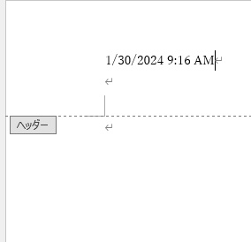 日付と時刻を挿入できた