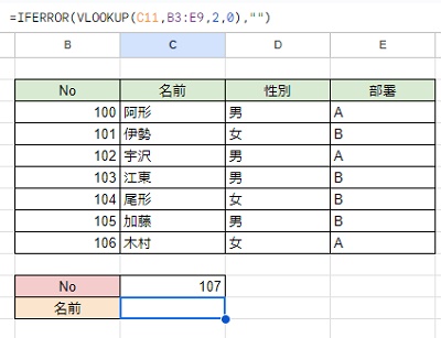 空白の表示が返った