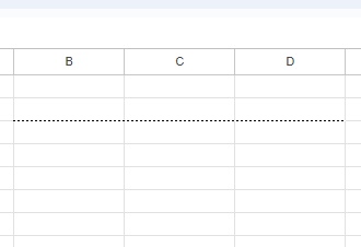 点線の水平線を引くことができた