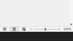 ウィンドウ右下の「縮小」・「拡大」ボタンのグレーアウトが解除され、「ズーム」のスライダーも動かせるようになった