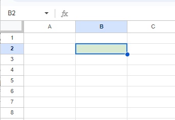 B2セルに薄い緑色の塗りつぶしを行ってある