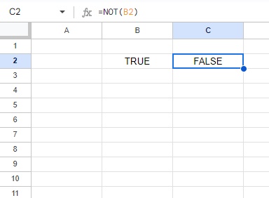 結果に「FALSE」が返った