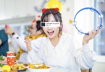 ミュージックスタンプの位置や大きさを調整