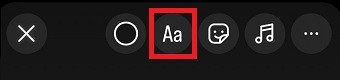 「Aa」をタップ