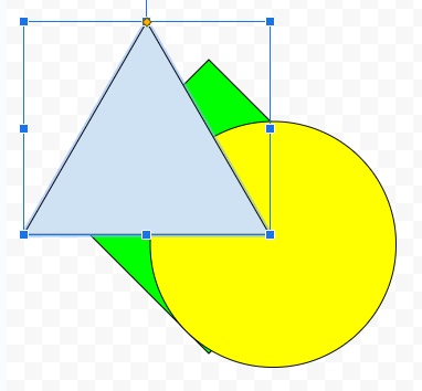 「最前面へ」をクリックすることで最前面へと移動できた