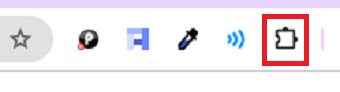拡張機能のマークをクリック