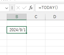 今日の日付を出力することができた