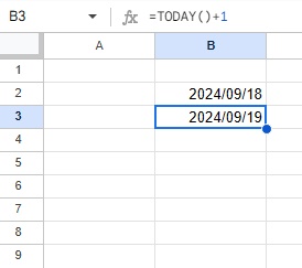 明日の日付を出力できた