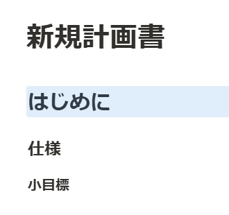見出しが作成された