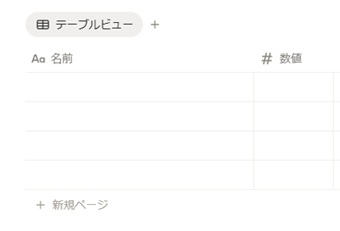 各行が1つのページとなっている