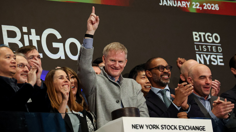ビットゴーがNYSE上場、初値24.6%高に。2026年初の暗号資産企業IPO