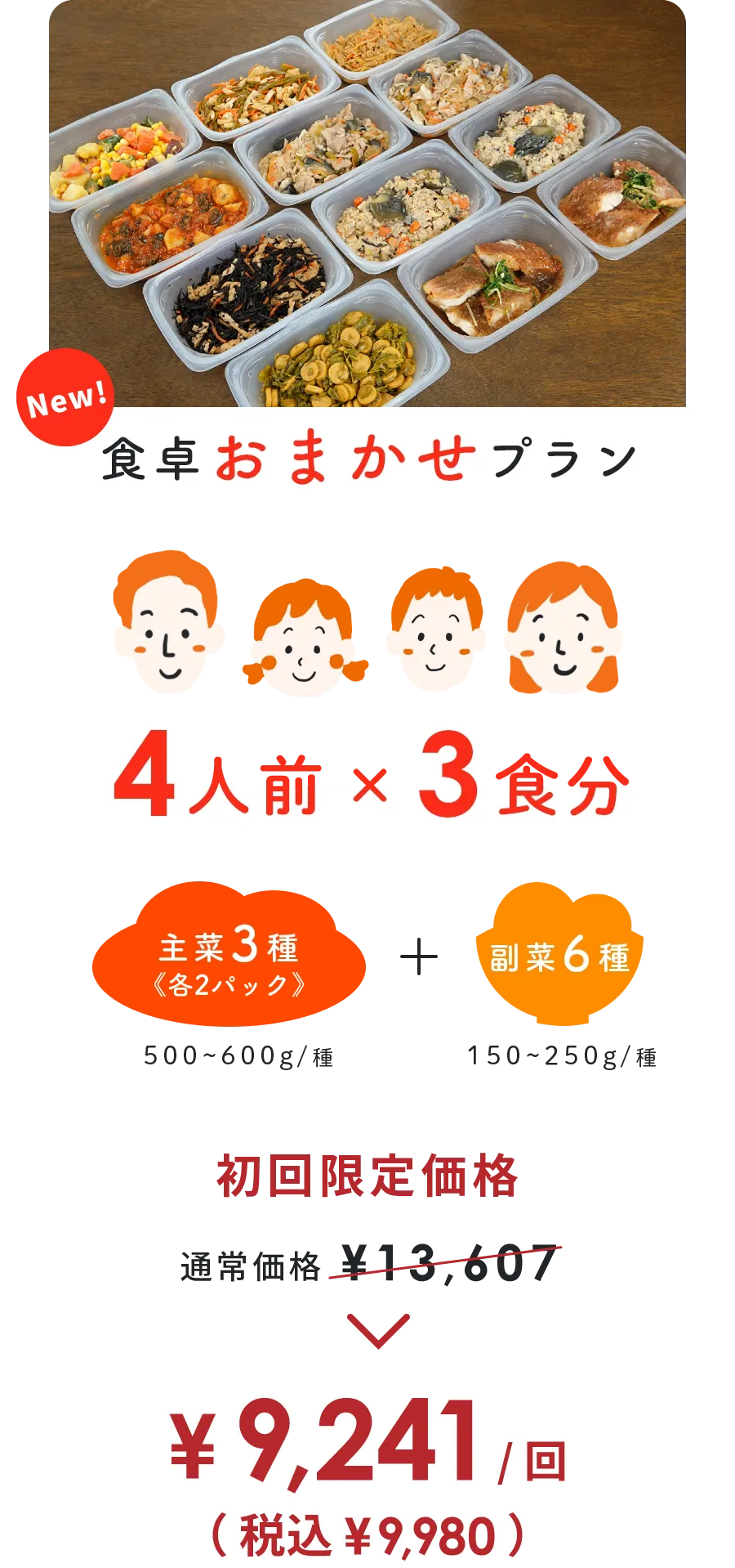 食卓おまかせプラン料金プラン
