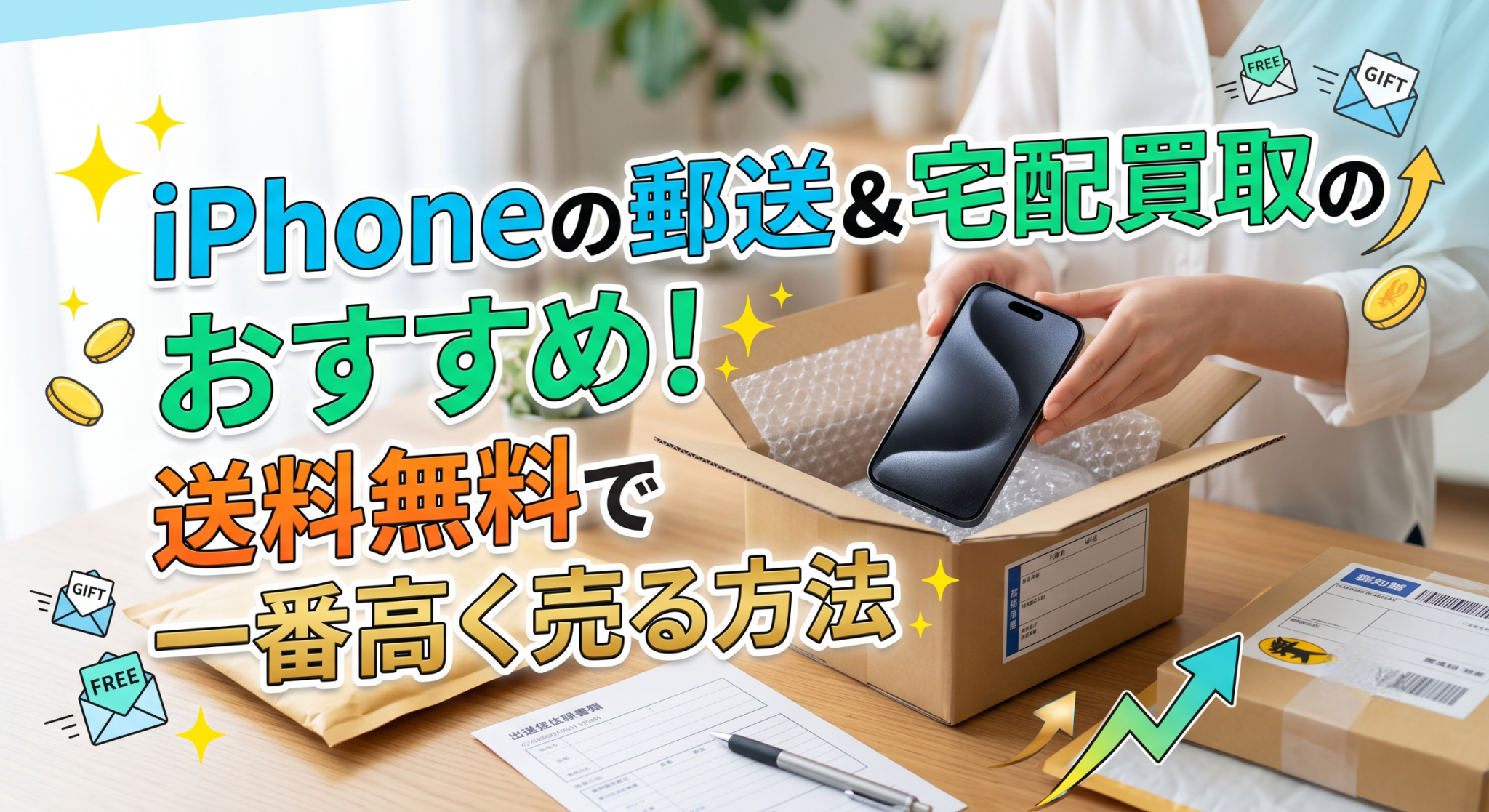 iPhoneの郵送＆宅配買取のおすすめ！送料無料で一番高く売る方法