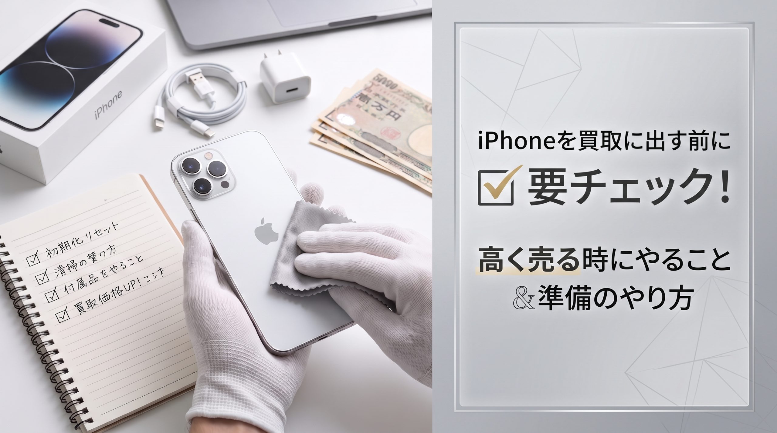iPhoneを買取に出す前に要チェック！高く売る時にやること＆準備のやり方