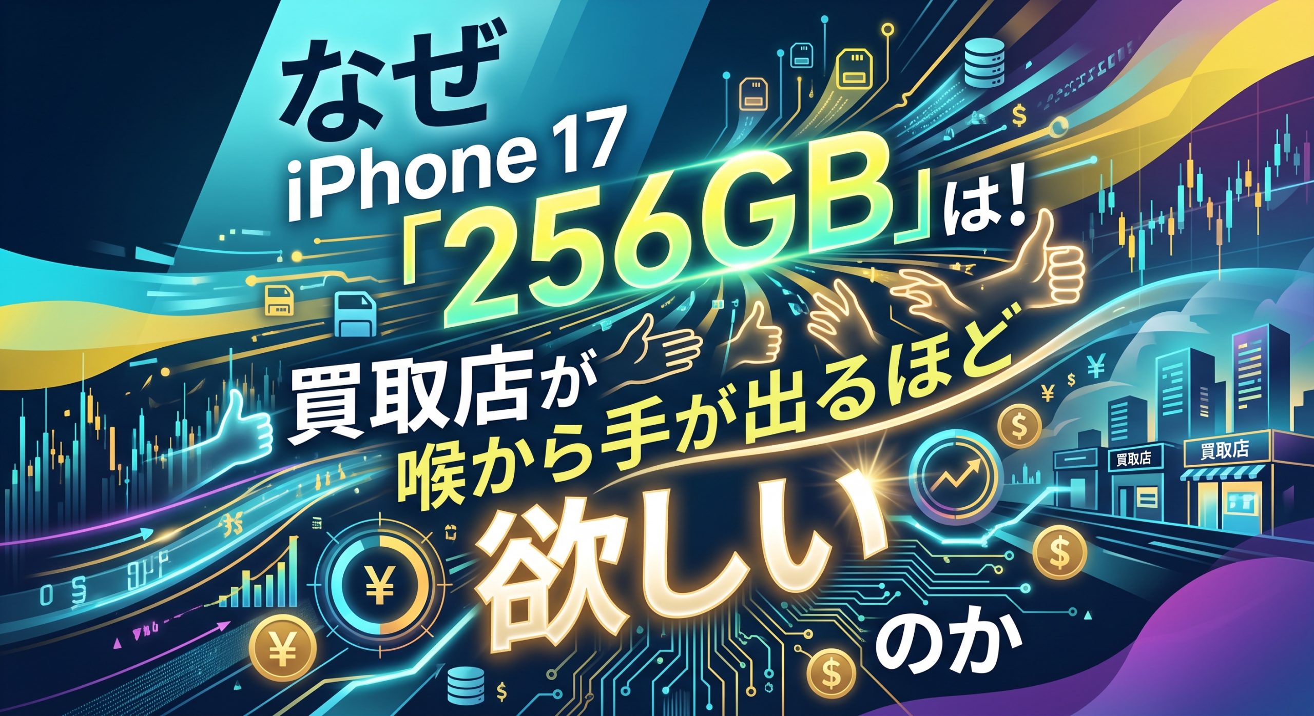 なぜiPhone17の「256GB」は買取店が喉から手が出るほど欲しいのか