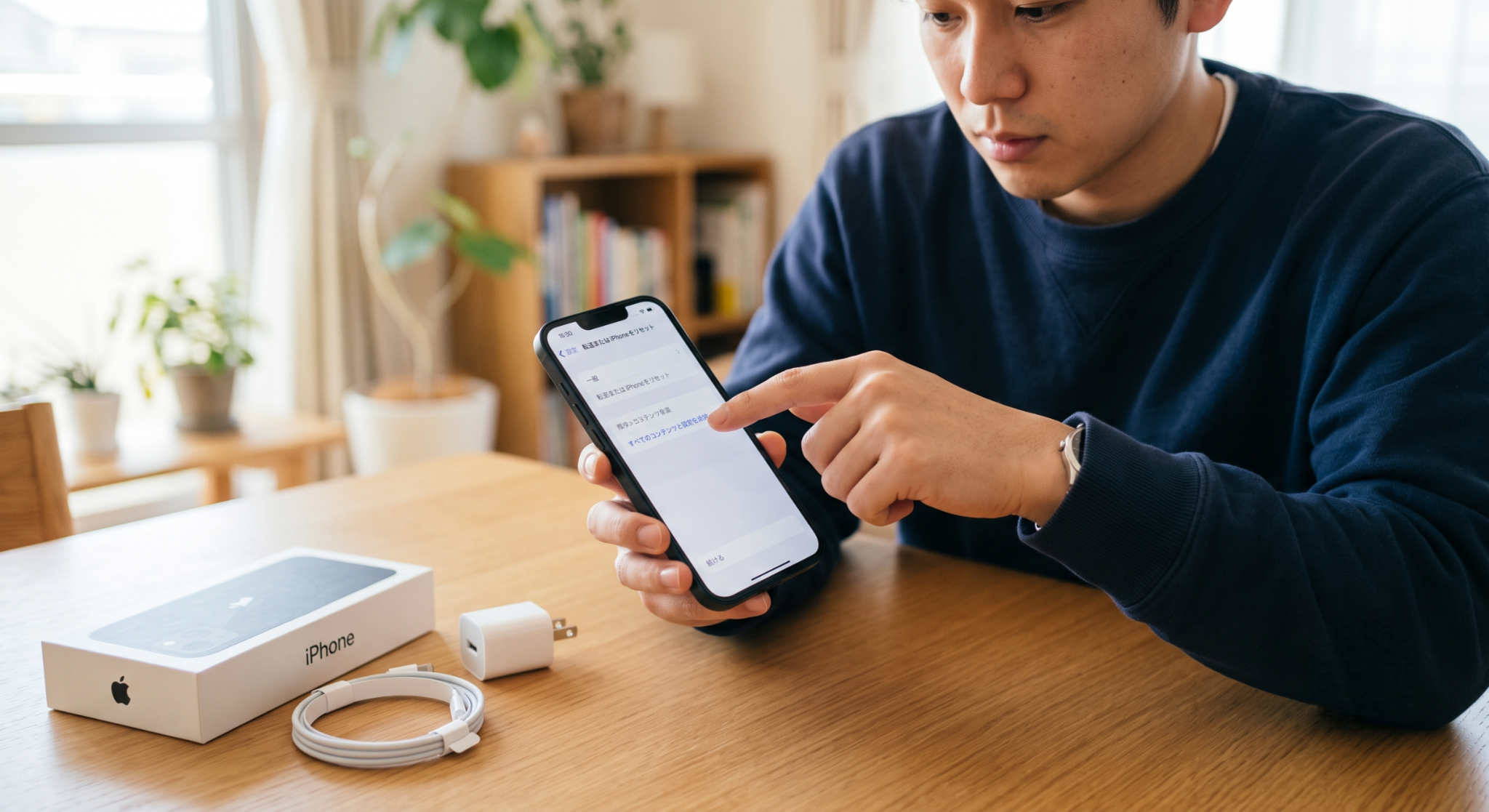 売る前にデータ消去や「iPhoneを探す」オフなど初期化のやり方