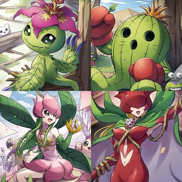 口コミ投稿：digimonlinesPalmon > Togemon > Lillymon (Lilimon) > Rosemon#digimon #digimonlin…