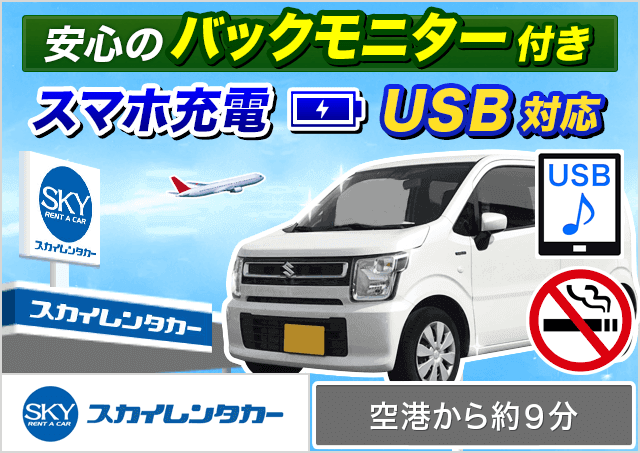 スカイレンタカー 軽自動車 登録3年以内 同等 旅楽プランコード 3096