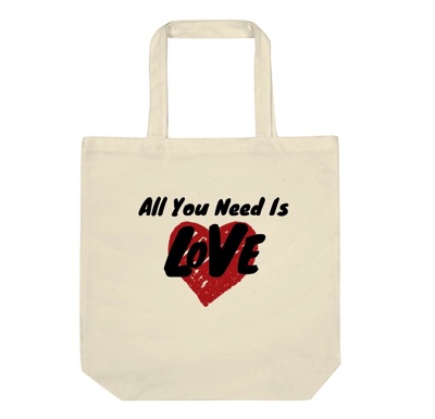 All you need is LOVE│キャンバス生地のオリジナルトートバッグ