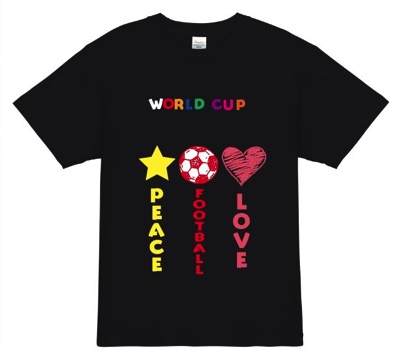 ワールドカップは平和の象徴│サッカーオリジナルTシャツ