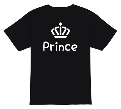 Prince リンクコーデ用のオリジナルTシャツ