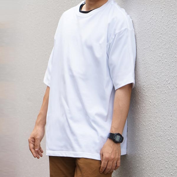 男性モデル 身長170cm / Lサイズ / ホワイト