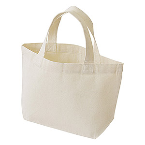【販促品】厚手コットンミニトート ナチュラル