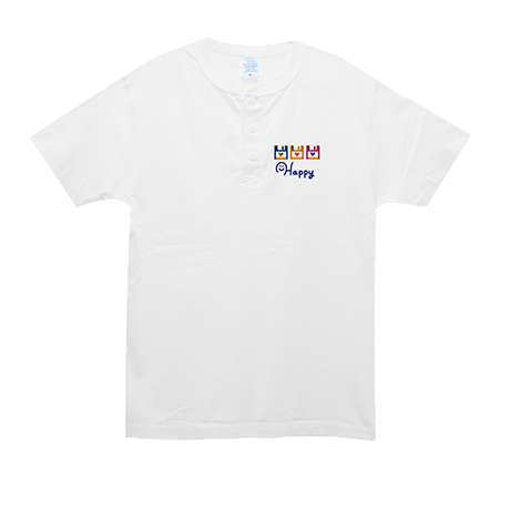 ヘンリーネックTシャツ