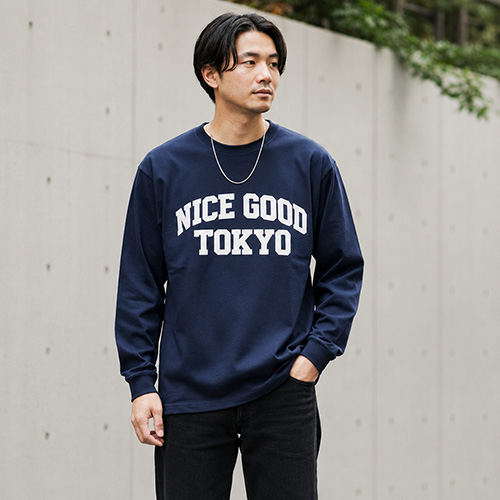 オープンエンドマックスウェイトロングスリーブTシャツ（リブ有り）