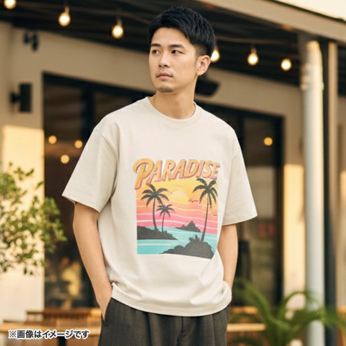 ファインジャージーボックスシルエットTシャツ