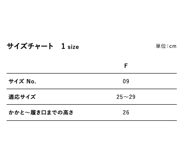 サイズ表