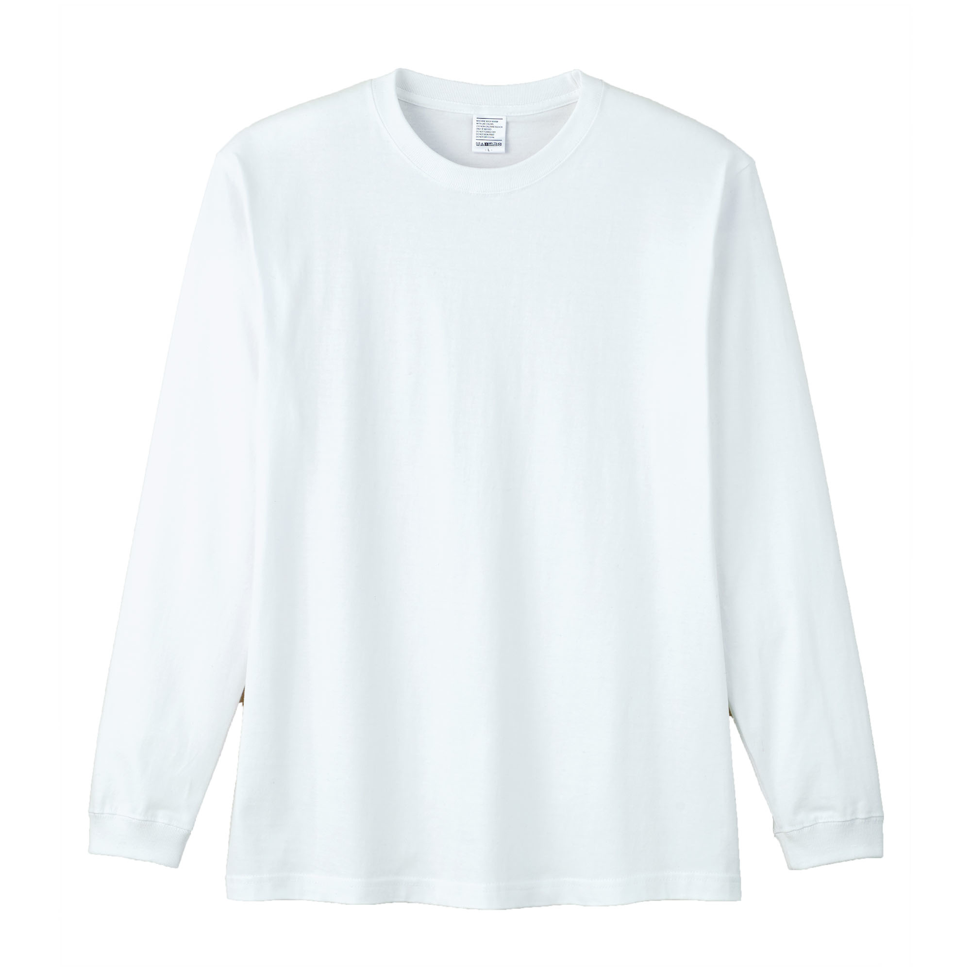ハイグレードコットンロングスリーブTシャツ（ホワイト）MS1612W