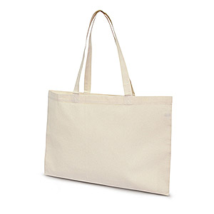 【販促品】A3サイズコットンフラットトートバッグ ナチュラル