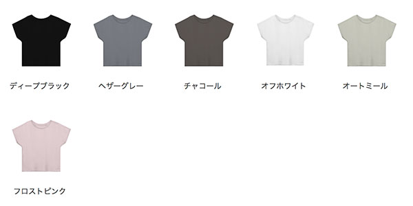 ウィメンズドルマンTシャツのカラー