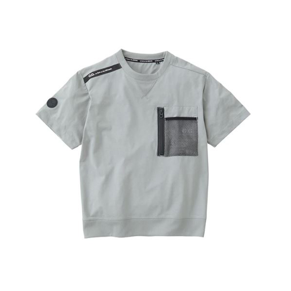 胸ファスナーポケット付き半袖Tシャツ8255-53
