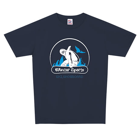 オープンエンドマックスウェイトバインダーネックTシャツ