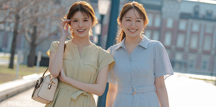 鹿沼憂妃さんと鈴木ゆうかさんがツインコーデ♡「私らしく凛と華やぐ！」NATURAL BEAUTY BASICの春新作