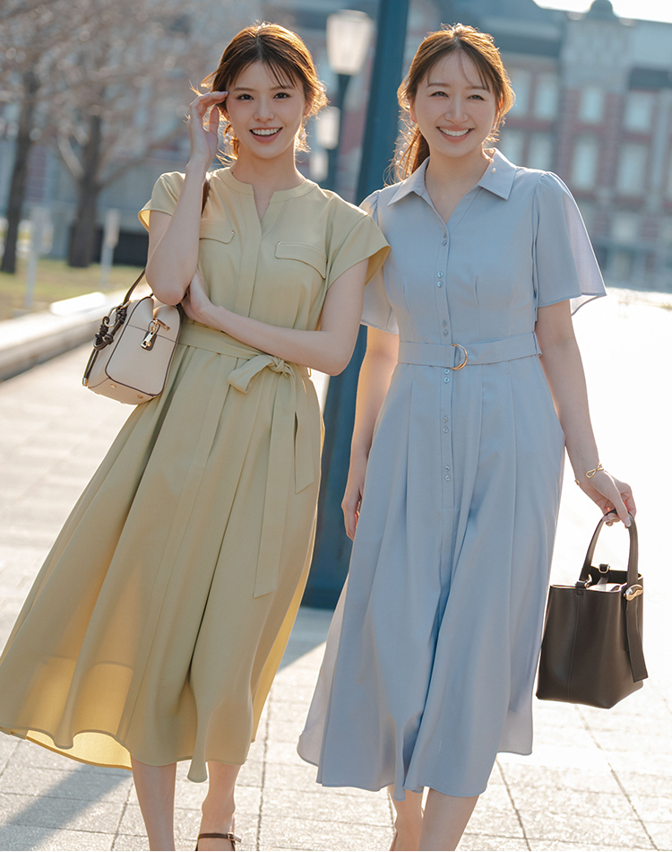 鹿沼憂妃さんと鈴木ゆうかさんがツインコーデ♡「私らしく凛と華やぐ！」NATURAL BEAUTY BASICの春新作