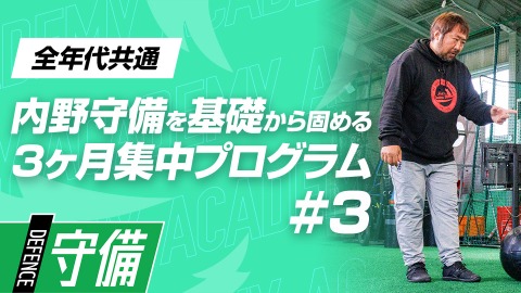 【守備の土台】球際に強くなる｢体重移動トレーニング｣　#3