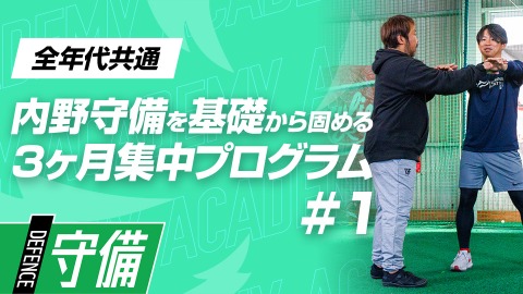 【なぜ捕れない？】守備が変わる第一歩「パフォーマンスラインチェック」　#1