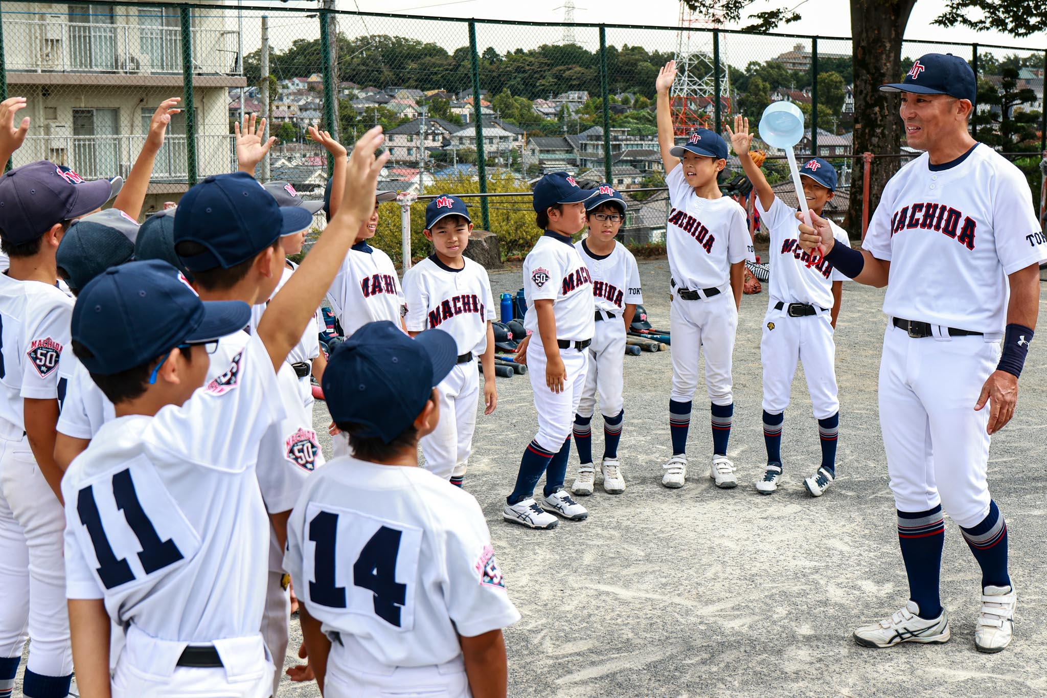 町田玉川学園少年野球クラブの選手たち