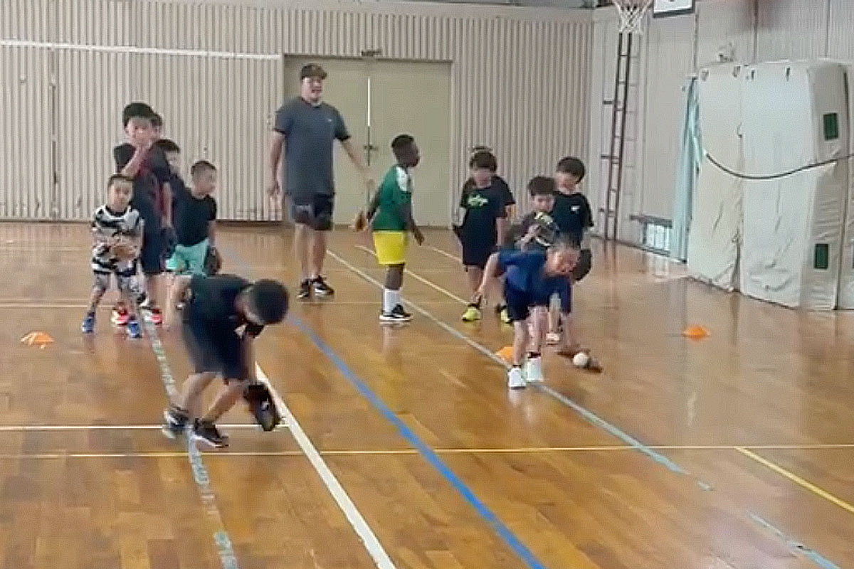 幼児・低学年の練習風景