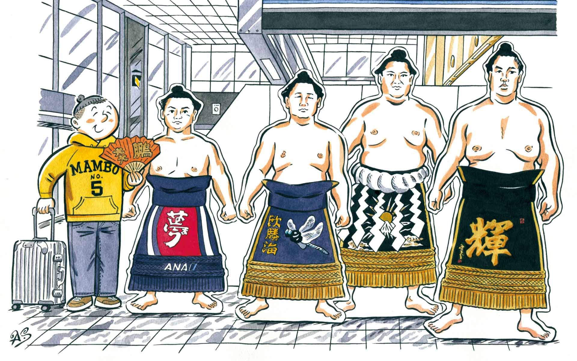 炎鵬関を追いかける　空から始まる全国行脚の推し活記