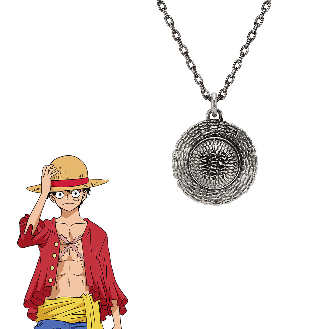 ONE PIECE 麦わら帽子 ペンダント ネックレス型時計 入荷お知らせメールお申し込み（麦わら帽子 ネックレス シルバー ONE