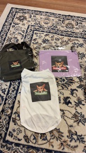 バックとポーチと犬の洋服