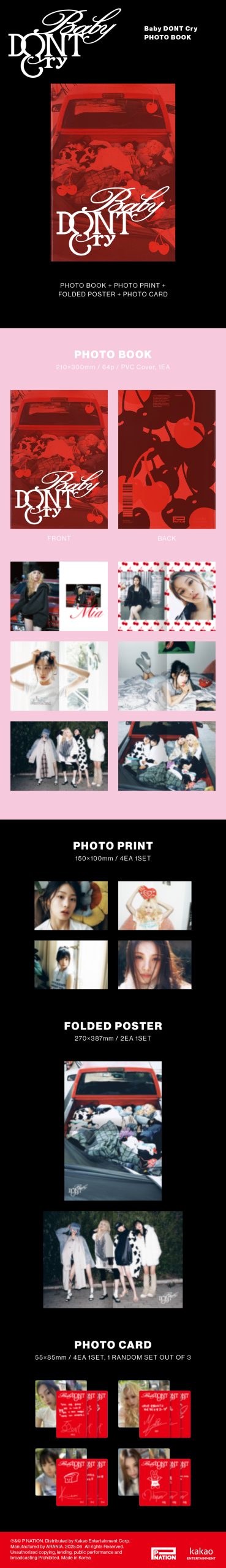 baby dont cry トレカ　チェキ　10種　タワレコ　渋谷　① Baby DONT Cry Debut Single [F Girl] リリース記念 PHOTOBOOK