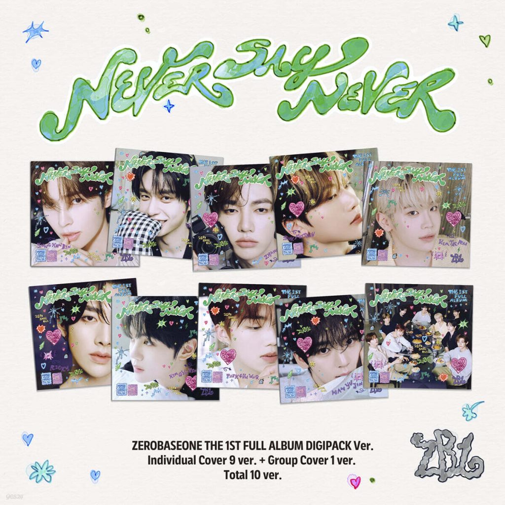 ㄹ나　ZEROBASEONE アルバム ZEROBASEONE】THE 1ST FULL ALBUM [NEVER SAY NEVER] 日本限定