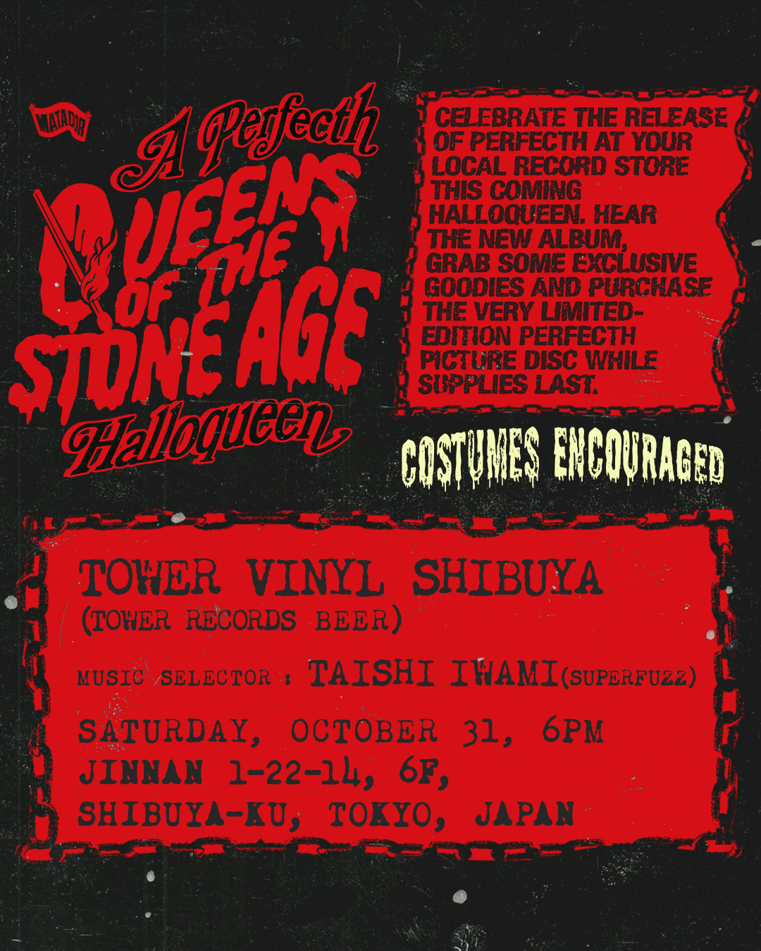 【Queens of the Stone Age】『HalloQueen』Event 開催決定！