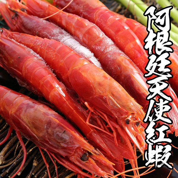 阿根廷超大尾天使紅蝦1包組10隻
