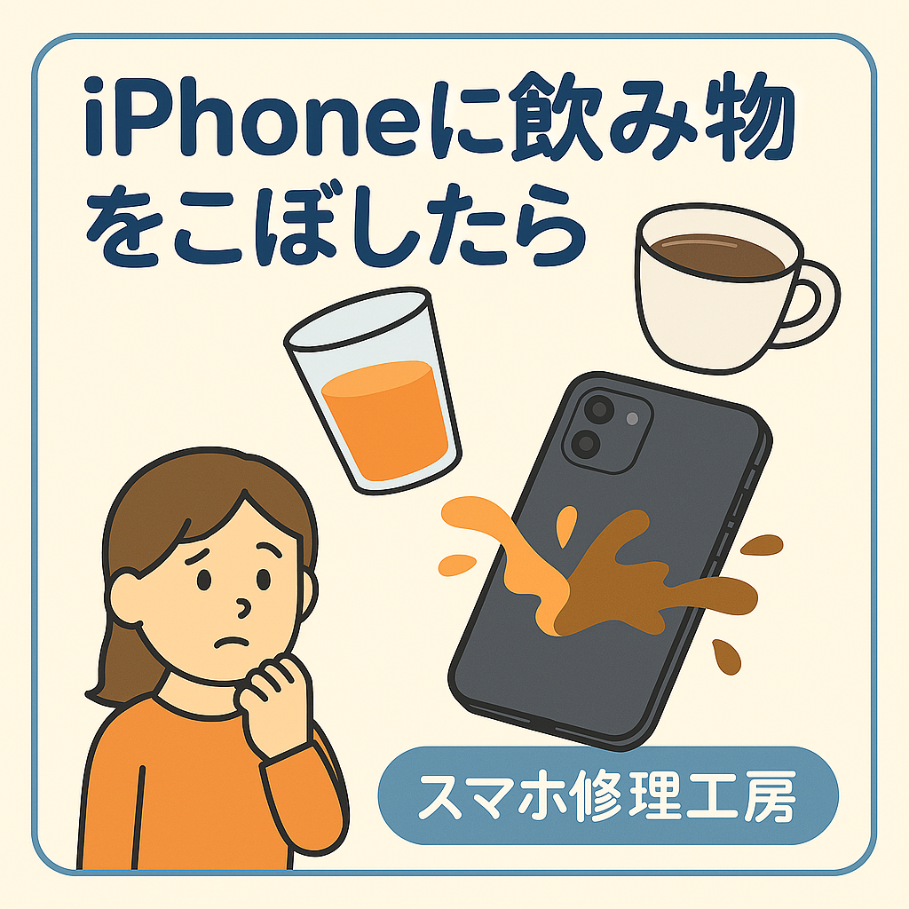 【第56回】iPhoneにジュース・コーヒーがこぼれた時の違い